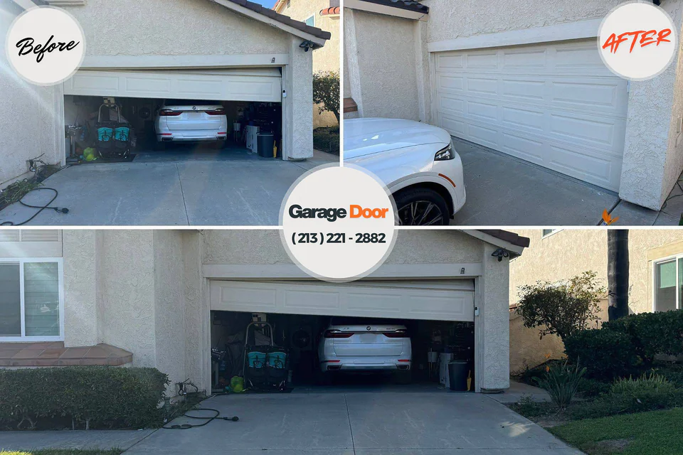 Before and after: garage door opener repair Lake Magdalene, FL